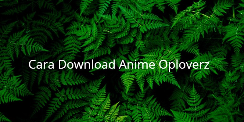 Cara Download Anime Oploverz