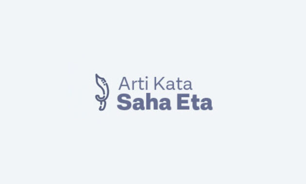 arti eta saha